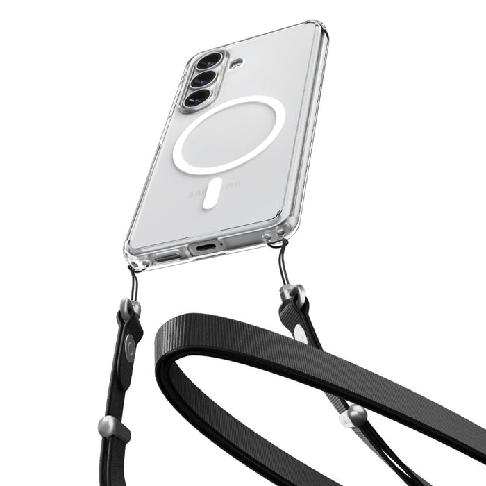Spigen Ultra Hybrid Mag MagSafe Case for Samsung Galaxy S26 - Clear and White