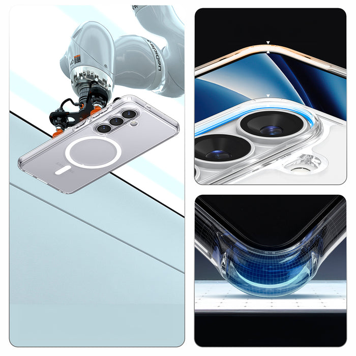 Spigen Ultra Hybrid Mag MagSafe Case for Samsung Galaxy S26 - Clear and White