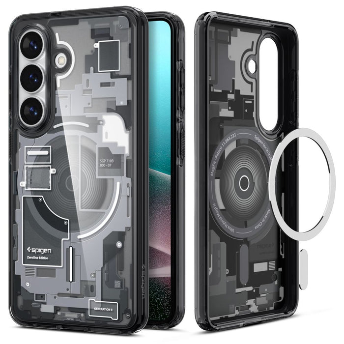 Spigen Ultra Hybrid Mag MagSafe Case for Samsung Galaxy S26 Zero One - Clear Black