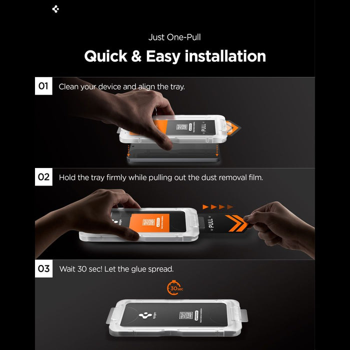 Spigen Glas.Tr Ez Fit Pro HD Privacy Glass for Samsung Galaxy S26