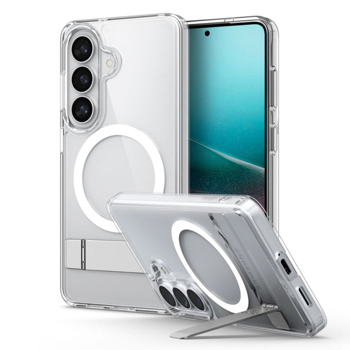 Spigen Ultra Hybrid S Mag MagSafe Case for Samsung Galaxy S26+ - Clear and White