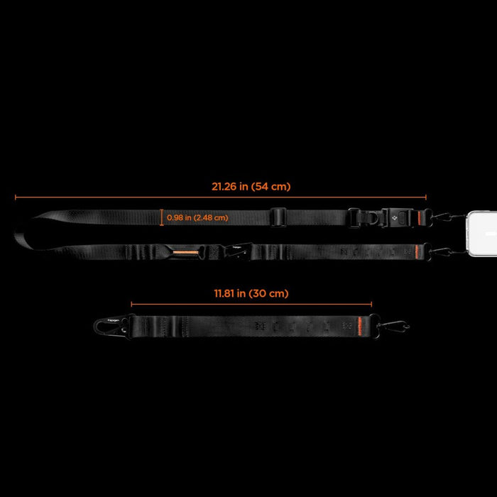 Spigen DA30M Stap Crossbody Phone Lanyard - Black