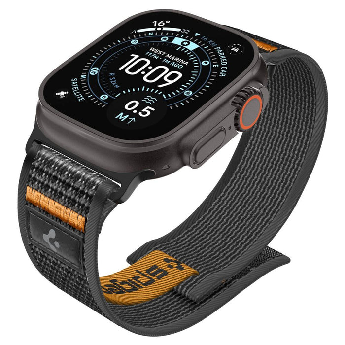 Spigen Athlex Air 2 Strap for Apple Watch (44 / 45 / 46 / 49 mm) - Black and Orange
