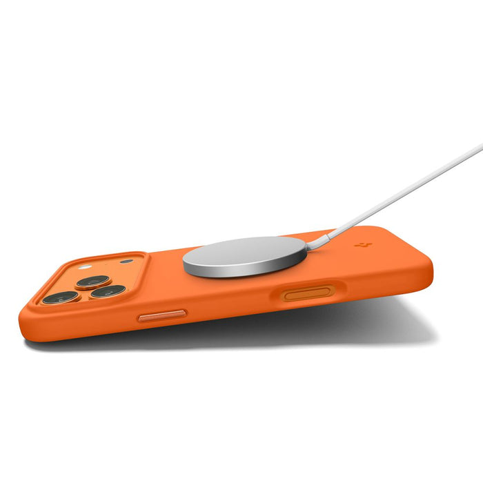 Spigen Silicone Fit Mag Case for iPhone 17 Pro - Orange