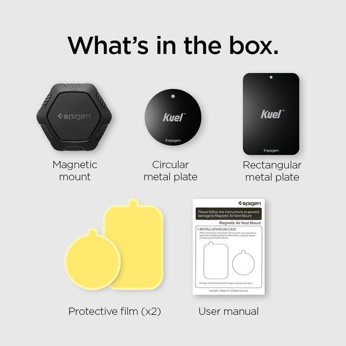 Spigen QS11 Magnetic Car Air Vent Phone Holder - Black