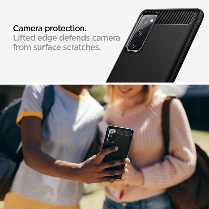Spigen Rugged Armor Case for Samsung Galaxy S20 FE - Matte Black