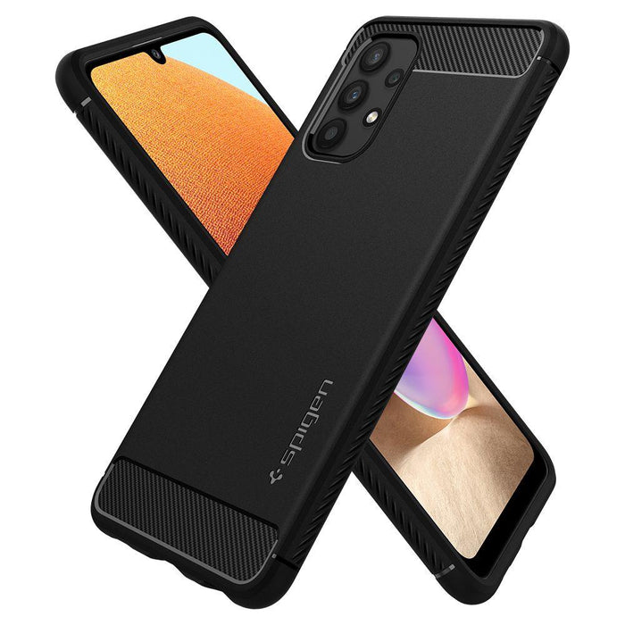 Spigen Rugged Armor Case for Samsung Galaxy A52 / A52S - Matte Black