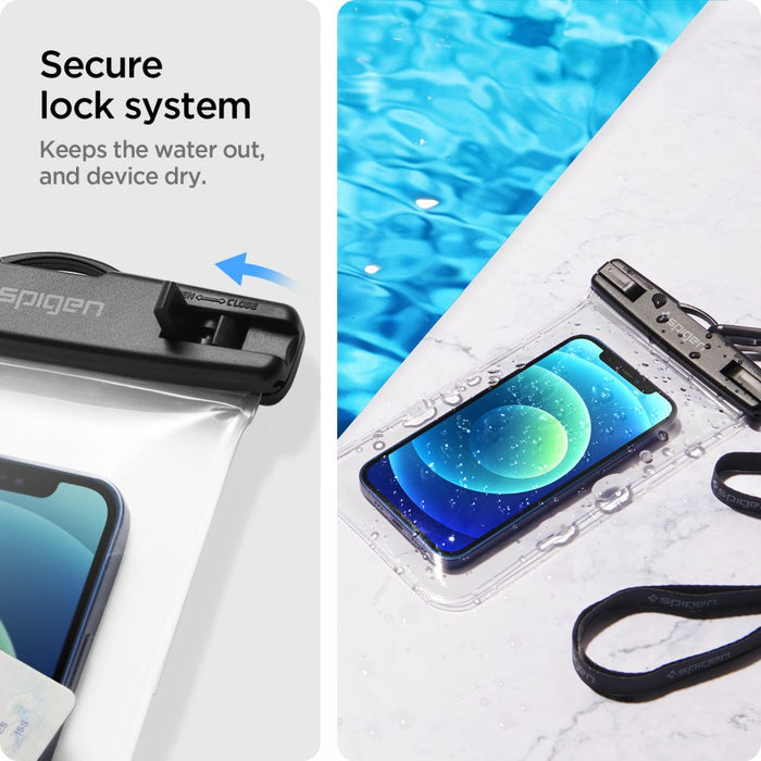 Spigen Spigen Aqua Shield A601 case waterproof IPX8 - transparent 2 pcs.