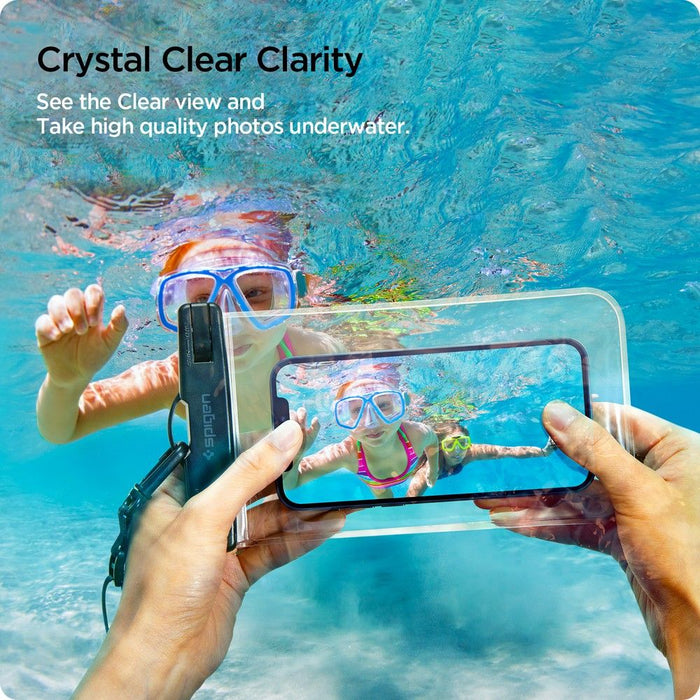 Spigen Spigen Aqua Shield A601 case waterproof IPX8 - transparent 2 pcs.