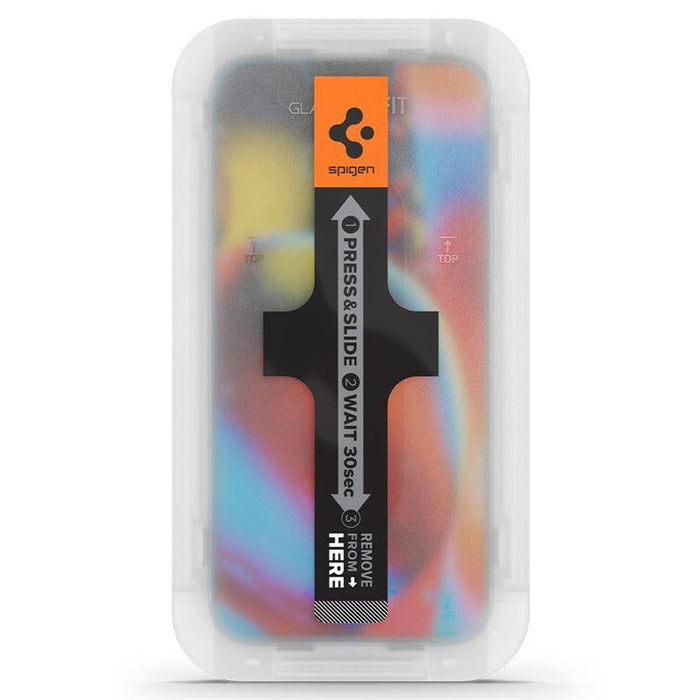 Spigen Glas.tR EZ Fit Tempered Glass for iPhone 13 / 13 Pro / 14 / 16e / 17e - 2 pcs.