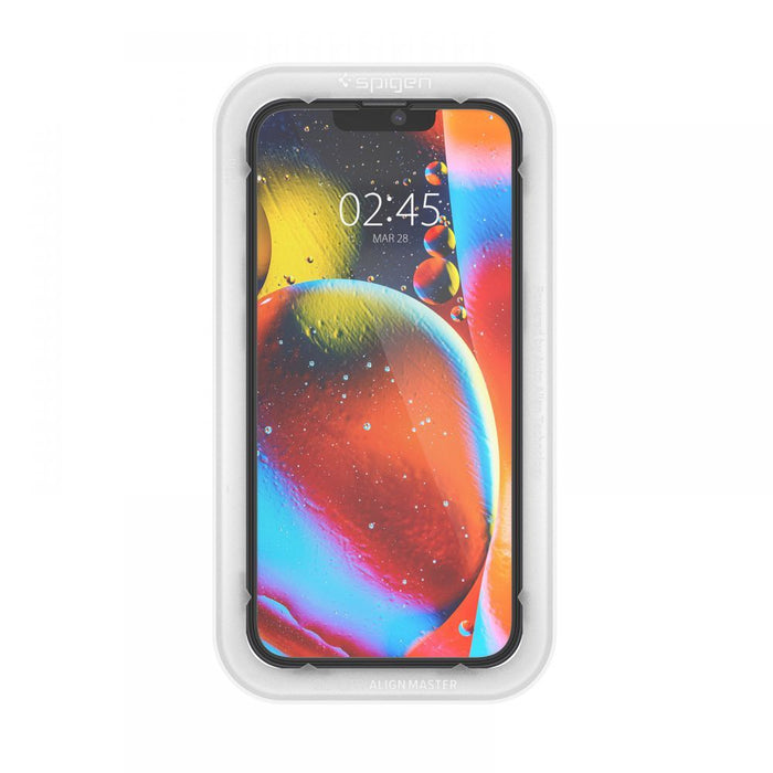 Spigen ALM Glass FC Tempered Glass for iPhone 13 / 13 Pro / 14 - Black