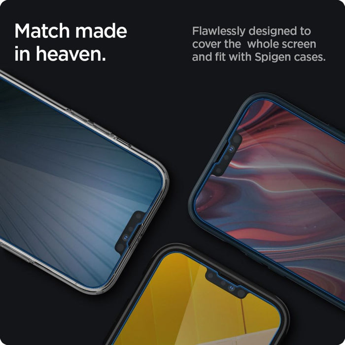 Spigen Glas.tR Slim Privacy Tempered Glass for iPhone 13 / 13 Pro / 14 / 16e / 17e