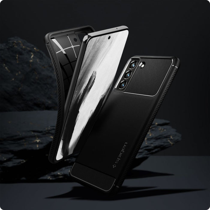 Spigen Rugged Armor Case for Samsung Galaxy S21 FE - Matte Black