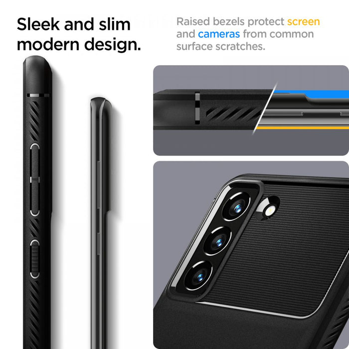 Spigen Rugged Armor Case for Samsung Galaxy S21 FE - Matte Black