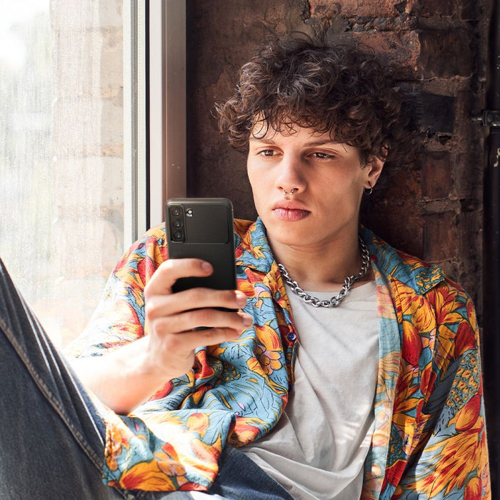 Spigen Rugged Armor Case for Samsung Galaxy S21 FE - Matte Black