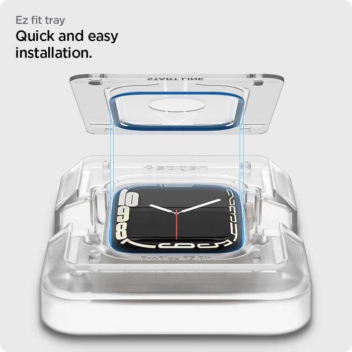 Spigen ProFlex EZ Fit Hybrid Glass for Apple Watch 7 / 8 (45 mm) - 2 pcs.