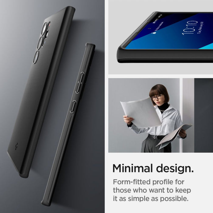 Spigen Thin Fit Case for Samsung Galaxy S22 Ultra - Black