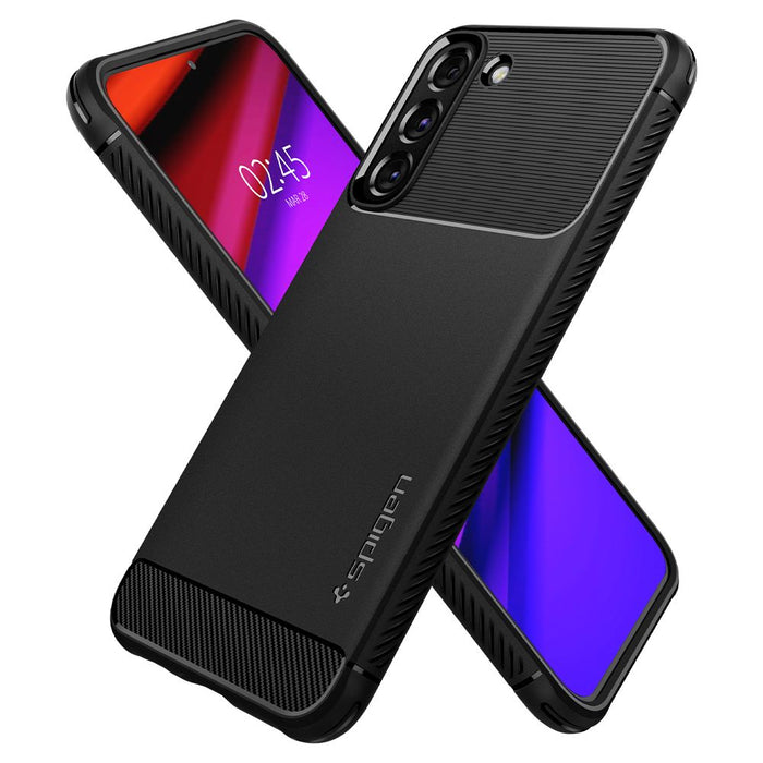 Spigen Rugged Armor Case for Samsung Galaxy S22 - Matte Black