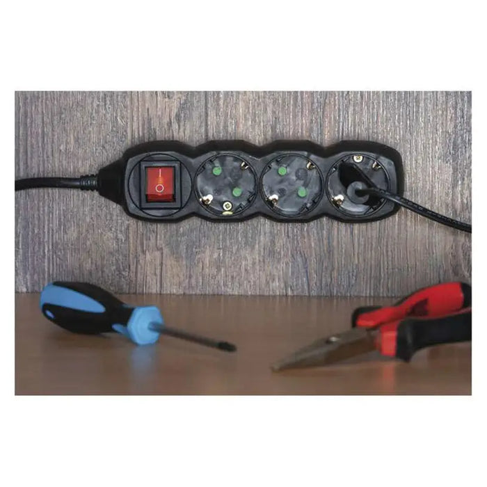 SPLITTER 1.5M WITH 3 EMOS SOCKETS AND 16A KEY - Разклонители и адаптери<<<Електроматериали<<<Praktiker&&&Разклонители и