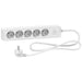 SPLITTER 5 SOCKETS SCHNEIDER 1.5m WHITE - Разклонители и адаптери<<<Електроматериали<<<Praktiker&&&Разклонители и