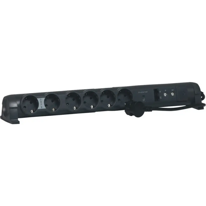 Splitter Legrand 694666 6x2P + E RJ45x2 TVx2 with cable 1.5m with lightning protection - Разклонители<<<Аксесоари за