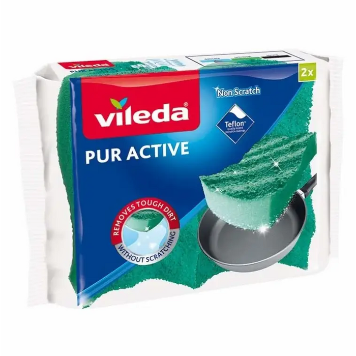 Sponge Scourer Vileda Pur Active 2 pc(s) - SinksSPD-ZMY<<<Cleaning and home careSPD<<<ActionPL
