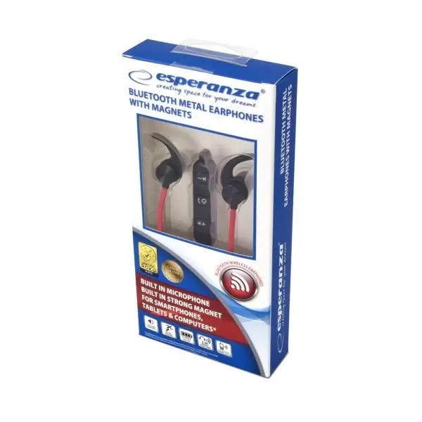 Sport Bluetooth Headset Esperanza EH186K Black Red - Bluetooth headsetsAKG-SBL<<<GSM