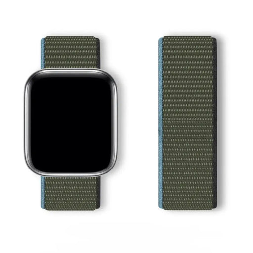Sport Loop Strap for Apple Watch 38 / 40 / 41 mm - Green - Smartwatch straps and cases<<<HurtelXML
