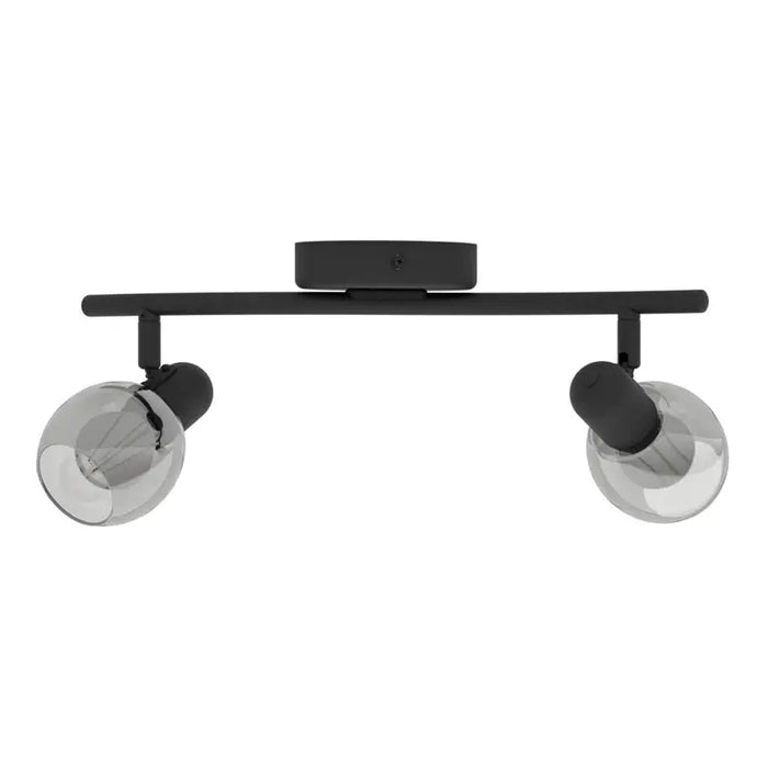 SPOT 2XE14 BLACK EGLO POLLICA - Спотове<<<Вътрешно осветление<<<Мебели и интериор<<<Praktiker&&&Спотове<<<Вътрешно