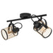 SPOT 2XE27 BLACK EGLO DELLOW - Спотове<<<Вътрешно осветление<<<Мебели и интериор<<<Praktiker&&&Спотове<<<Вътрешно