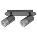 SPOT 2XGU10 BLACK RABALUX ZIRCON - Спотове<<<Вътрешно осветление<<<Мебели и интериор<<<Praktiker&&&Спотове<<<Вътрешно