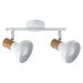 SPOT E14 2X40W WHITE RABALUX HOLLY - Спотове<<<Вътрешно осветление<<<Мебели и интериор<<<Praktiker&&&Спотове<<<Вътрешно