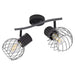 SPOTLIGHT 2XE14 BLACK VIVALUX MAYA - Спотове<<<Вътрешно осветление<<<Мебели и интериор<<<Praktiker&&&Спотове<<<Вътрешно