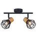SPOTLIGHT 2XE27 BLACK VIVALUX FRODO - Спотове<<<Вътрешно осветление<<<Мебели и