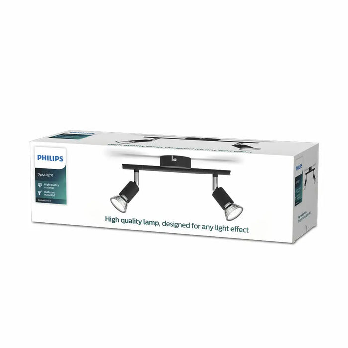 Spotlight Philips limbali Black GU10 (2 Units) - Декорация и Осветление<<<Дом Градина<<<BigBuy&&&Лампи<<<Декорация и