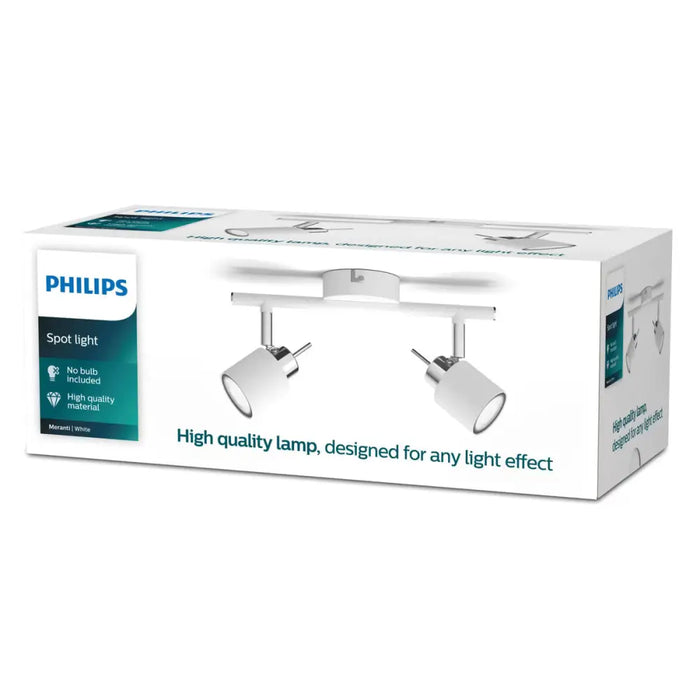 Spotlight Philips meranti White GU10 (2 Units) - Декорация и Осветление<<<Дом Градина<<<BigBuy&&&Лампи<<<Декорация и