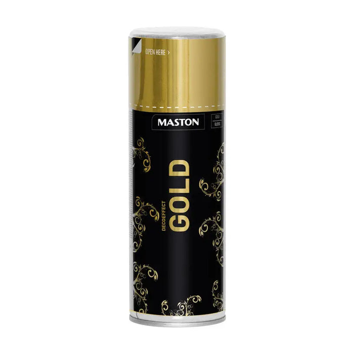 SPRAY PAINT WITH DECO EFFECT GOLD 400 ML MASTON - Спрей бои<<<Бои за метал и дърво<<<Бои и лакове<<<Praktiker