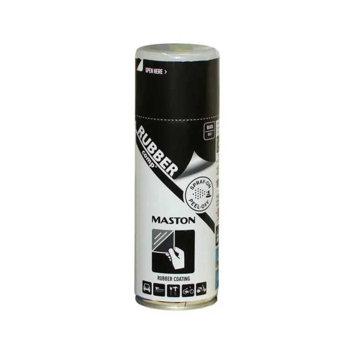 SPRAY RUBBER COATING 400 ML MATTE BLACK MASTON - Спрей бои<<<Бои за метал и дърво<<<Бои и лакове<<<Praktiker