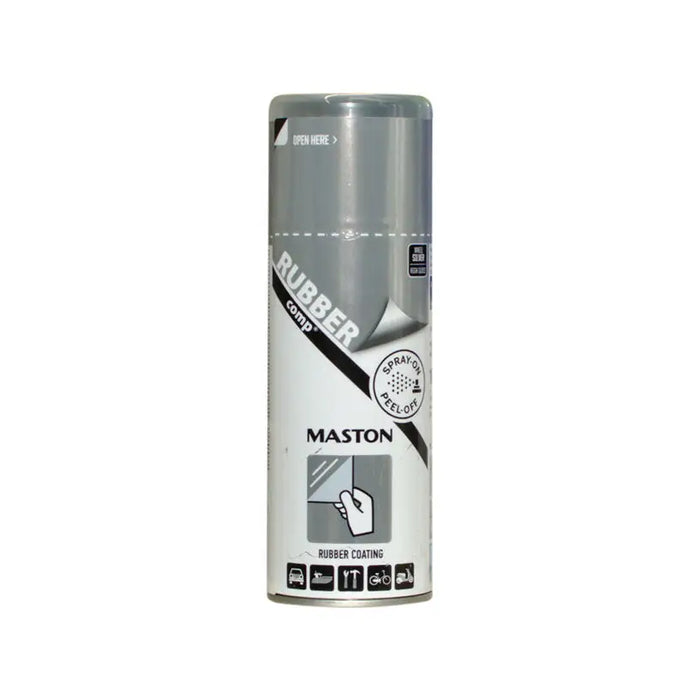 SPRAY RUBBER COATING 400 ML SILVER GLOSS MASTON - Спрей бои<<<Бои за метал и дърво<<<Бои и лакове<<<Praktiker