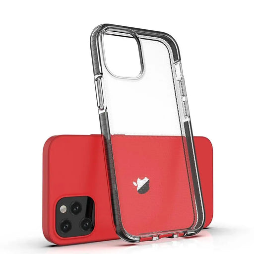 Spring Case clear TPU gel protective cover with colorful frame for iPhone 13 mini mint - Cell phone cases