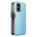 Spring Case Cover for Realme 9i Oppo A36 / A76 / A96 Silicone Cover with Frame Light Blue - Cell phone cases