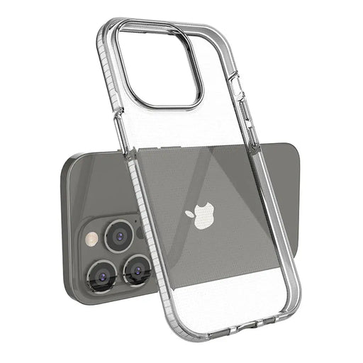 Spring Case case for iPhone 14 Pro silicone case with a frame black - Cell phone cases and covers<<<HurtelXML