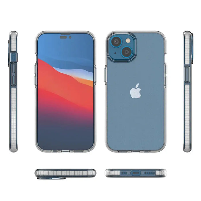 Spring Case case for iPhone 14 silicone case with a frame black - Cell phone cases and covers<<<HurtelXML