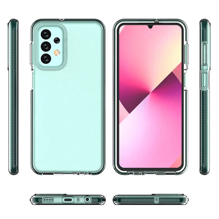 Spring Case case for Samsung Galaxy A23 silicone cover with frame black - Cell phone cases and covers<<<HurtelXML
