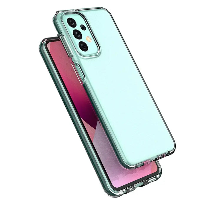 Spring Case for Samsung Galaxy A23 silicone cover with frame light blue - Cell phone cases and covers<<<HurtelXML