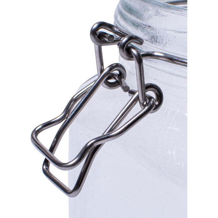 SQUARE JAR 1L WITH HORECANO CLIP - Буркани и продукти за консервиране<<<Домашни потреби<<<Кухня<<<Praktiker