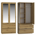 SS-90 Mirror cabinet - Oak Artisan - Openable cabinetsSZF-OTW<<<WardrobesSZF<<<ActionPL