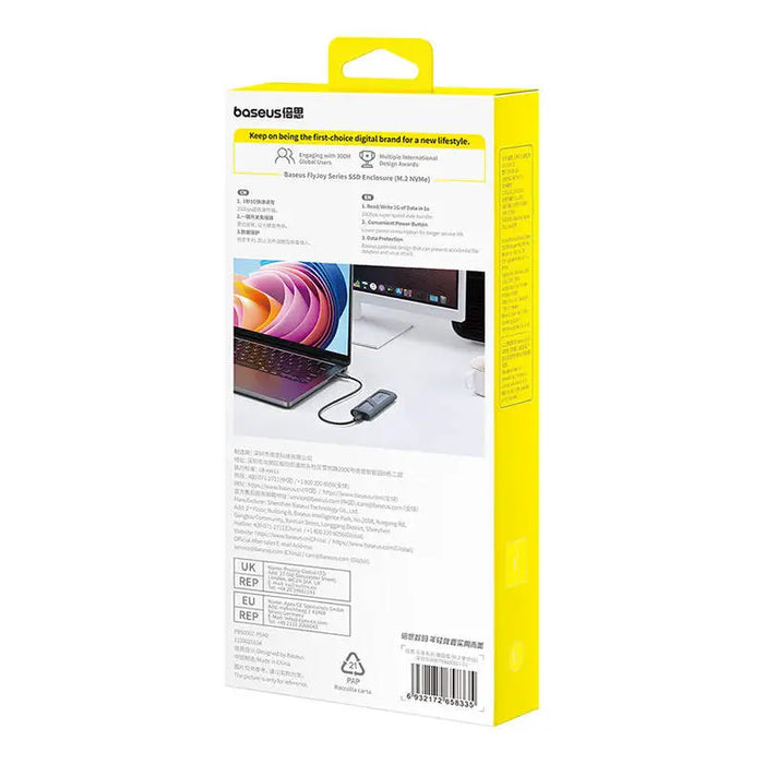 SSD Enclosure Baseus FlyJoy (grey) - Drive enclosures<<<IT Accessories<<<InnproXML&&&Disk adapters<<<HurtelXML&&&Твърди
