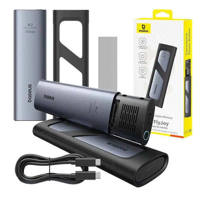 SSD Enclosure Baseus FlyJoy (grey) - Drive enclosures<<<IT Accessories<<<InnproXML&&&Disk adapters<<<HurtelXML&&&Твърди
