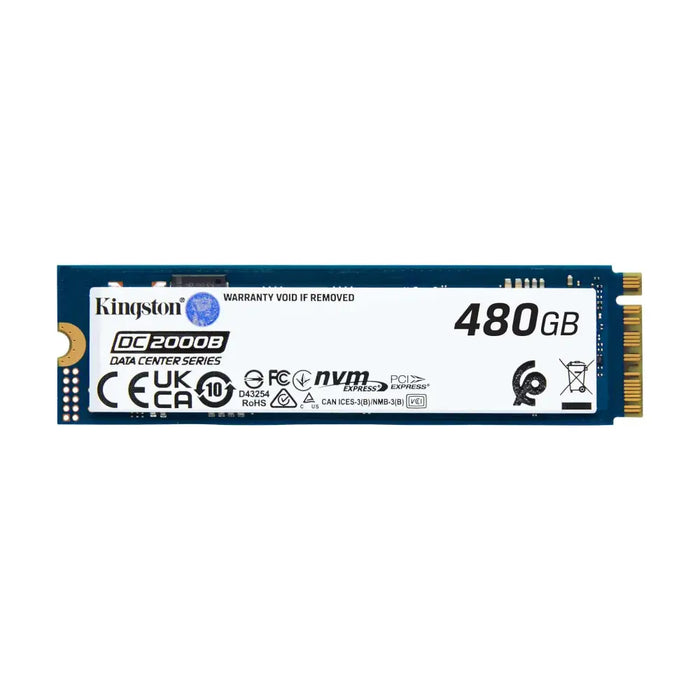 SSD KINGSTON DC2000B Data Center M.2-2280 PCIe 4.0 NVMe 480GB - Solid State Drive (SSD) дискове<<<Компютърни